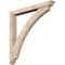 Ekena Millwork Thorton Traditional Smooth Bracket w/ Offset Brace, Douglas Fir, 5 1/2"W x 46"D x 46"H BKT0604X46X46THR01SDF - alternate 1
